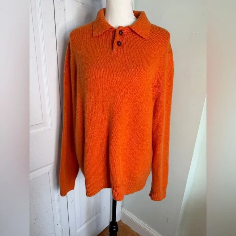 Purple Label Ralph Lauren Vintage Preppy Cashmere and Wool Sz L Sweater